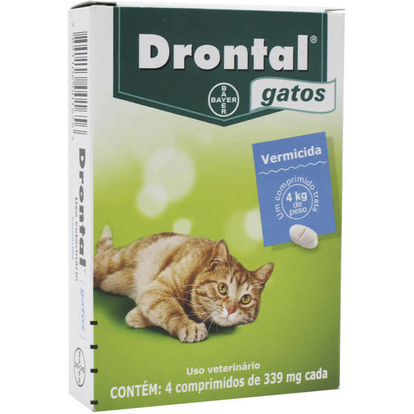 Vermífugo Drontal Gatos 4Kg 4 Comprimidos