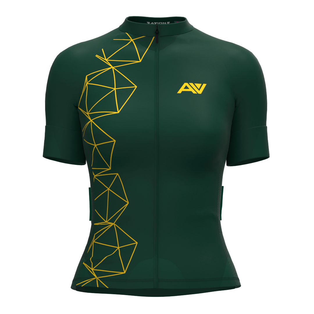 Camisa Ciclismo Slim Pro Feminina Jewel Verde