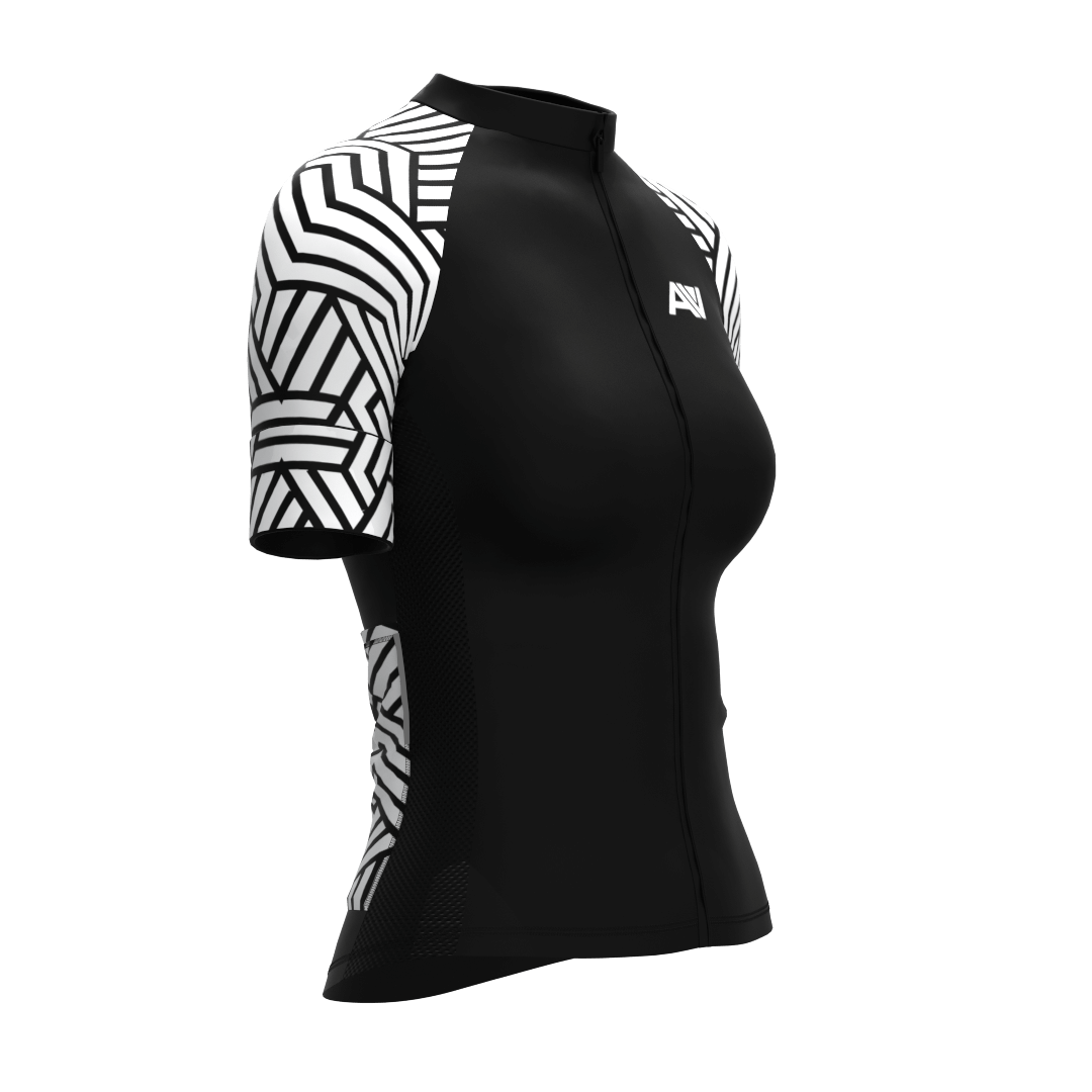 Camisa Ciclismo Slim Pro Feminina Maze Black