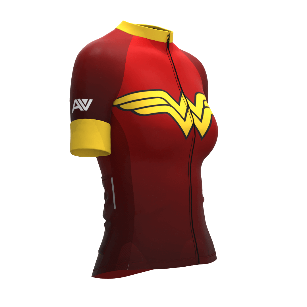 Camisa Ciclismo Slim Pro Feminina Wonder Woman