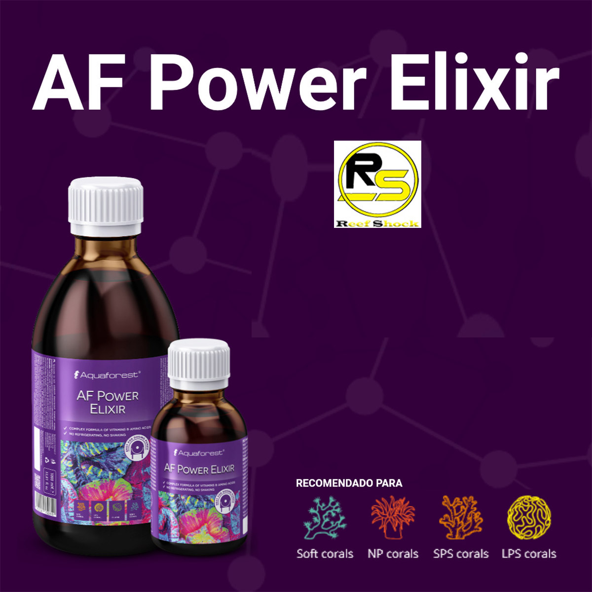 Aquaforest Power Elixir 200ml Vitaminas Aminoácidos Corais
