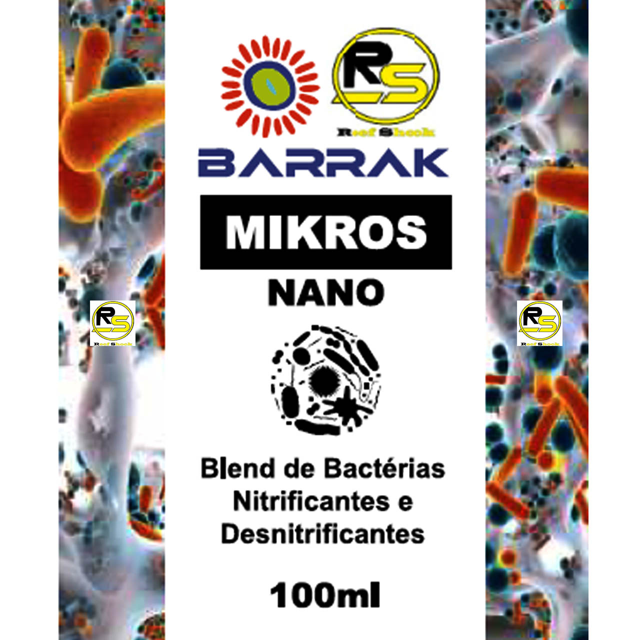 Barrak Mikros Nano 100ml Blend de Bactérias Nitrificantes e Desnitrificantes
