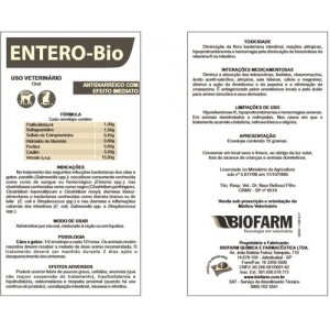 Entero-bio 5 Sachês De 15g Biofarm - Multi-tec