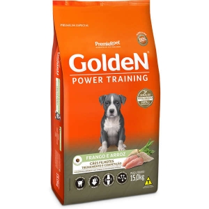 Ração Seca PremieR Pet Golden Power Training Cães Filhotes Frango e Arroz - 15 Kg
