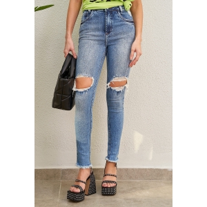 Calça Skinny Jeans Média - Foto 0