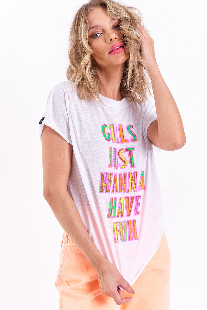 T-Shirt Girls Just Wanna Have Fun - Foto 2