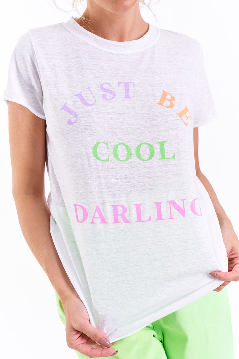 T-Shirt Just Be Cool Darling - Foto 4