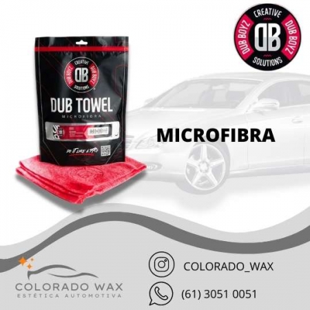 Toalha de microfibra - Db Towel - 350 GSM 40X40 Vermelha