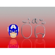Cortador Heróis - Capitão América Rosto Modular