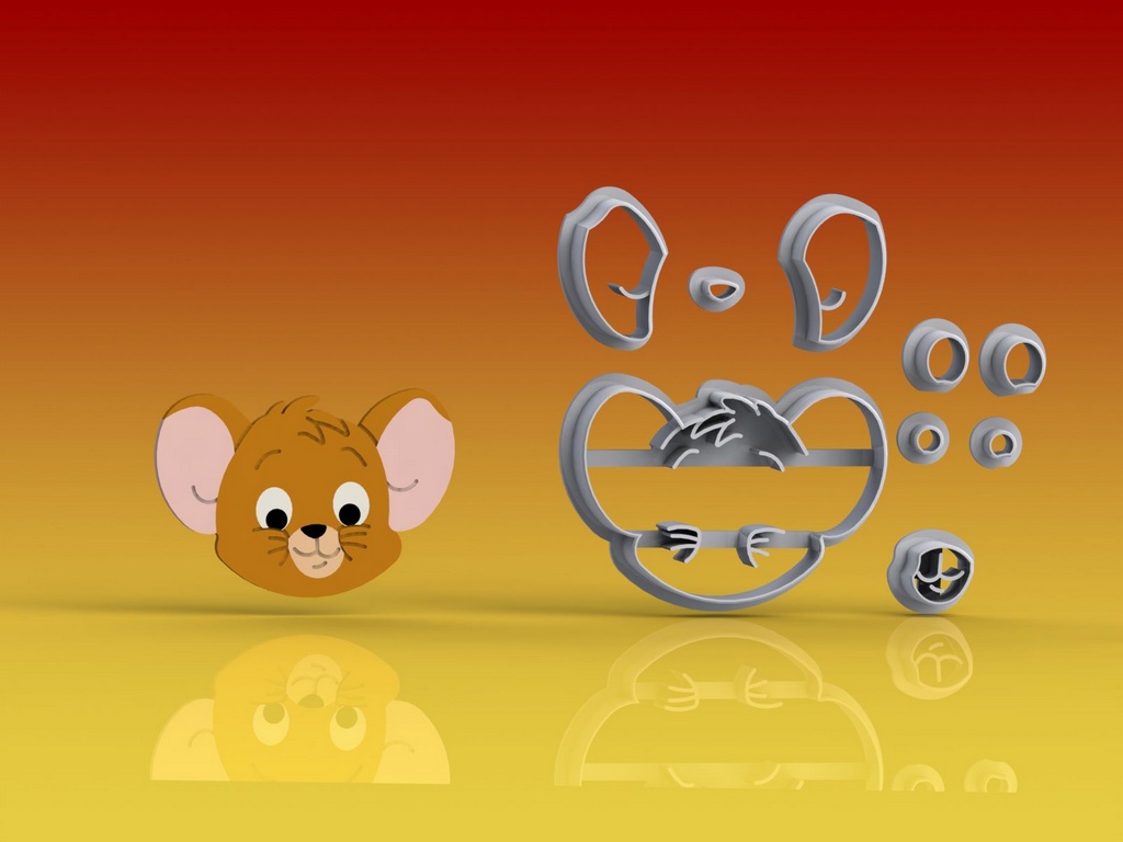 Cortador Tom e Jerry - Jerry (Rato , Ratinho)