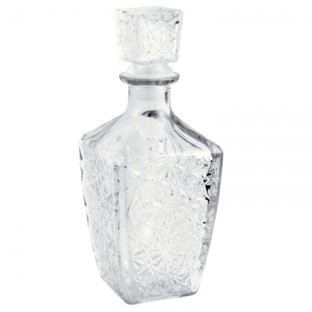 Garrafa vidro para whisky 9,5x24cm 800 ml Lijita Mimo Style