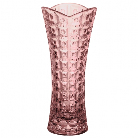 Vaso floreiro cristal Chevalier 8x18cm rosa L Hermitage