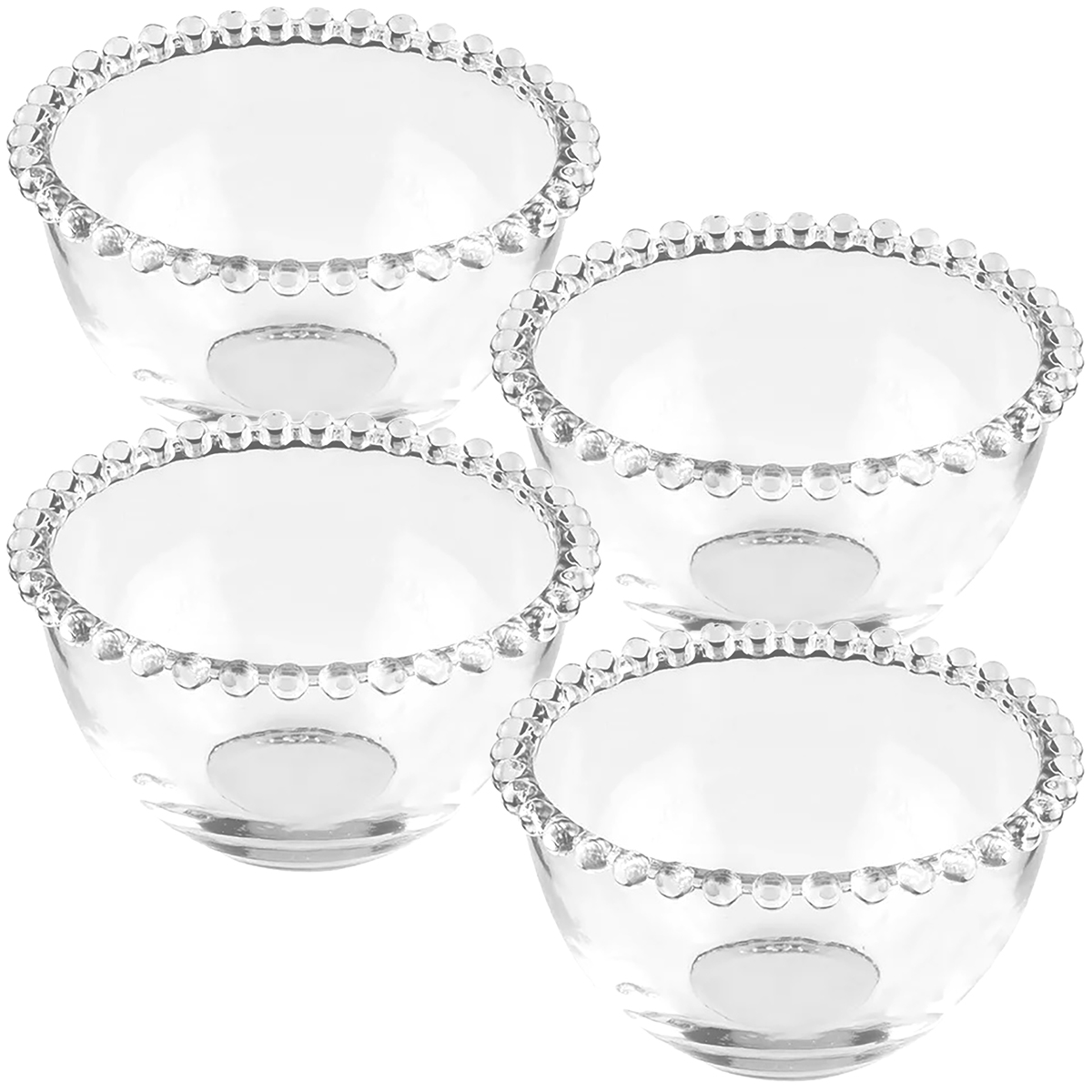 Conjunto 4 bowls cristal Pearl 300ml14x8cm Wolff