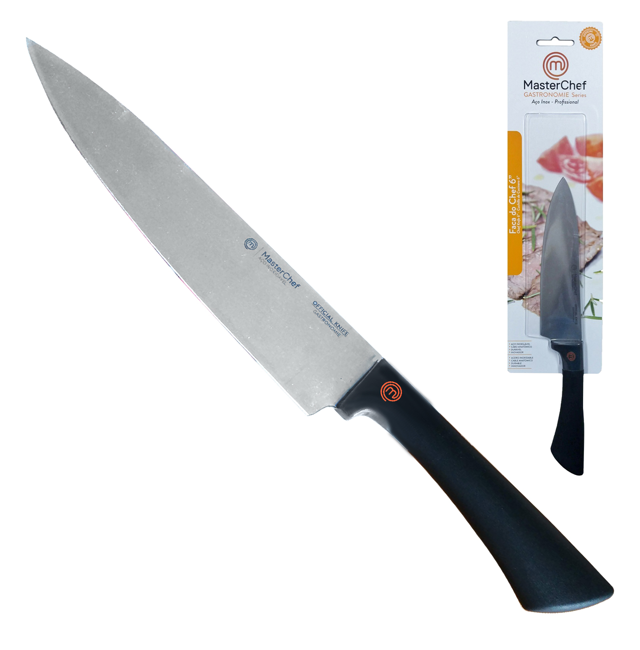 Kit Facas 6" 8" e 10" Official Knife Gastronomie MasterChef
