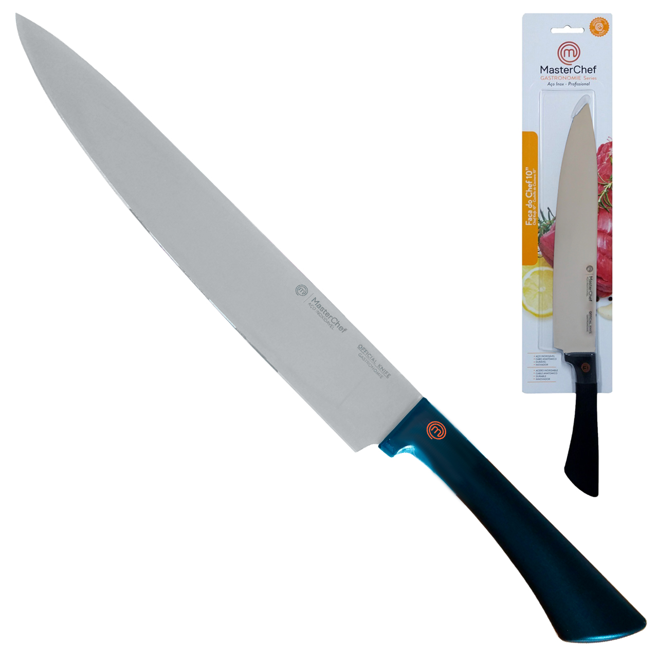 Kit Facas 6" 8" e 10" Official Knife Gastronomie MasterChef