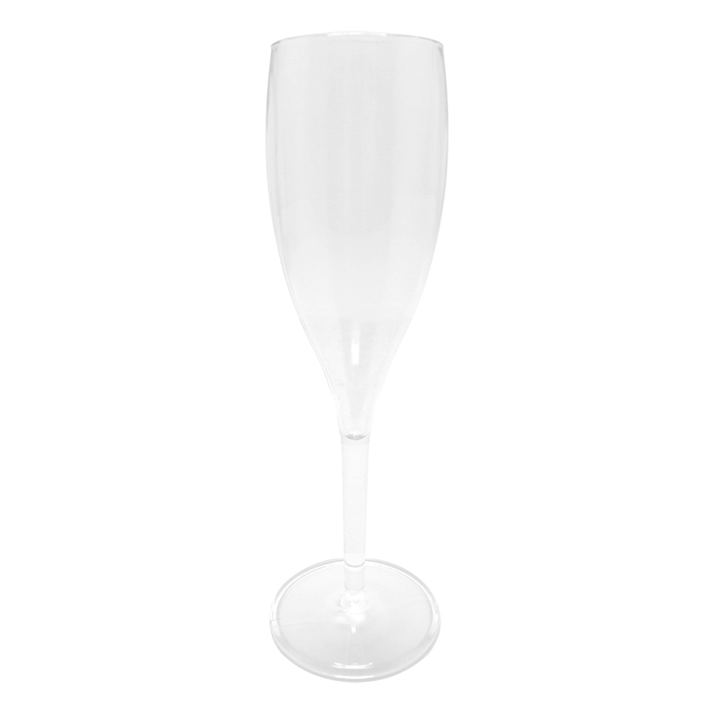 Taca acrilica transparente para champanhe 130ml 5x19cm Option