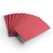 Cartão Color Face - Vermelho - Pacote 10un