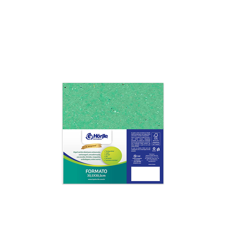 Leve 12 Pague 10 - Cartão Color Face Verde Claro -  Pacote com 12un