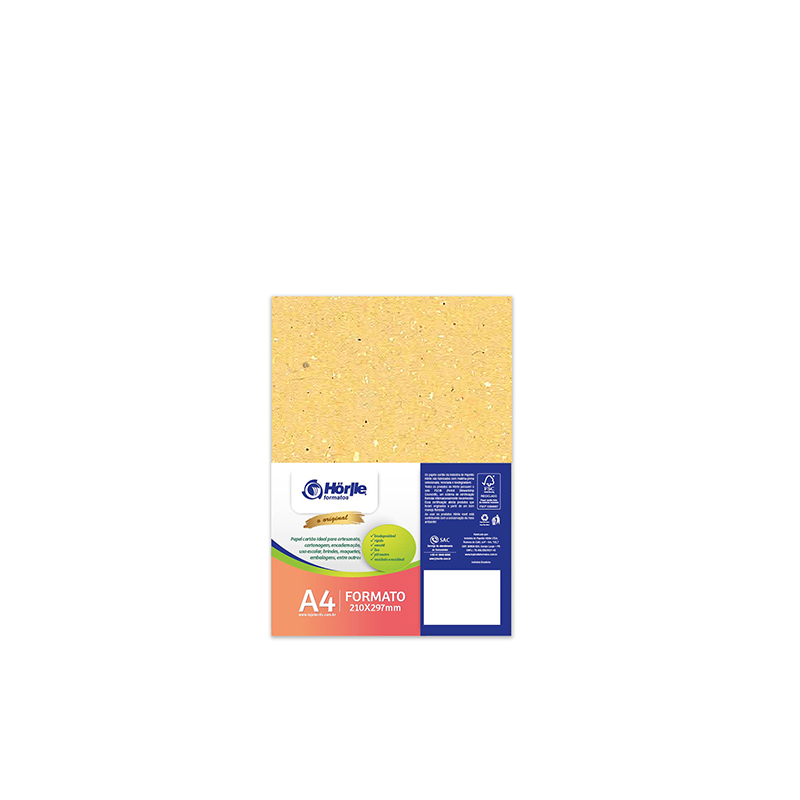 Leve 24 Pague 20 - Cartão Color Face Amarelo- Pacote com 24un