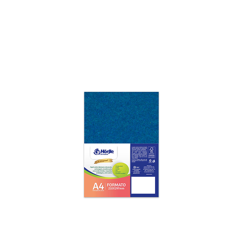 Leve 24 Pague 20 - Cartão Color Face Azul Royal- Pacote com 24un