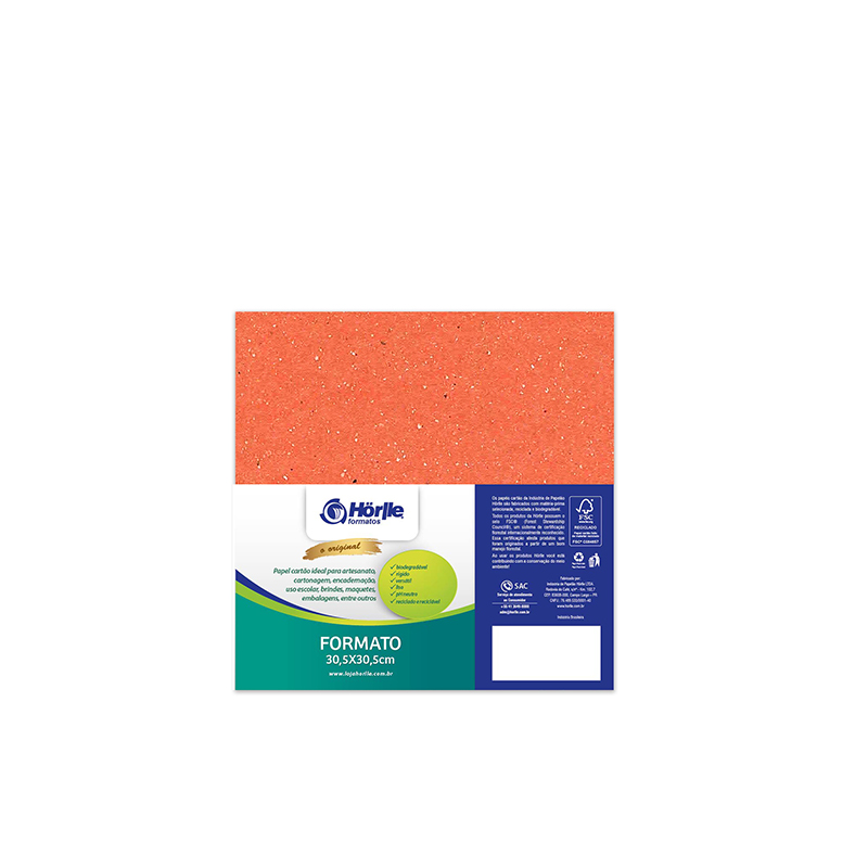 Leve 24 Pague 20 - Cartão Color Face Laranja- Pacote com 24un