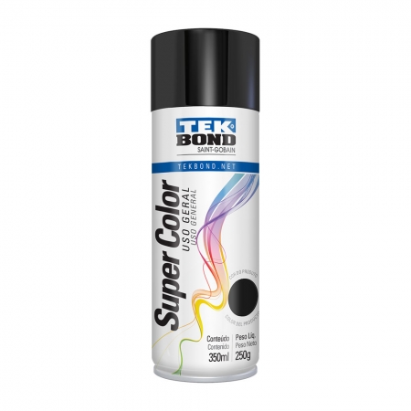 Tinta Spray - Preto Brilhante - 350ml