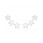 Brinco Mini Ear Cuff Estrelas de Prata