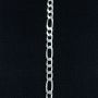 Corrente Masculina 3X1 Diamantada em Prata 925 - 60 cm