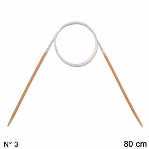 Agulha Circular de Bambu Círculo - 80cm - 3,0