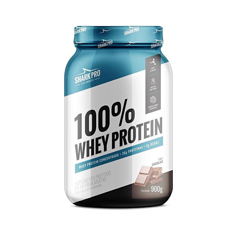 100% Whey Protein 900g - Shark Pro - Foto 0