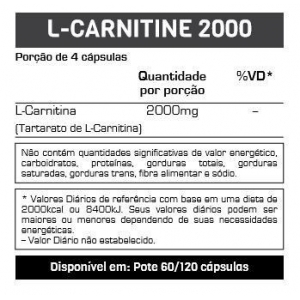 L-Carnitine 2000 - 60 Caps - Max Titanium - Foto 1