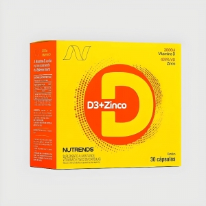 Vitamina D3 + Zinco 30 Caps - Nutrends - Foto 0