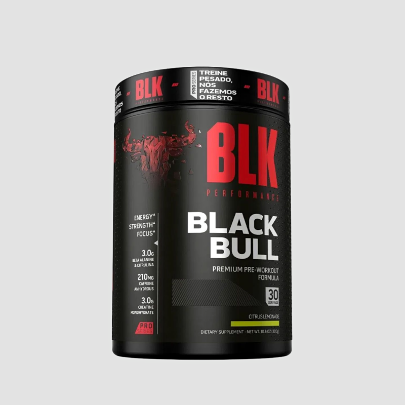 Pré Treino Black Bull 300g - Blk Performance - Foto 0