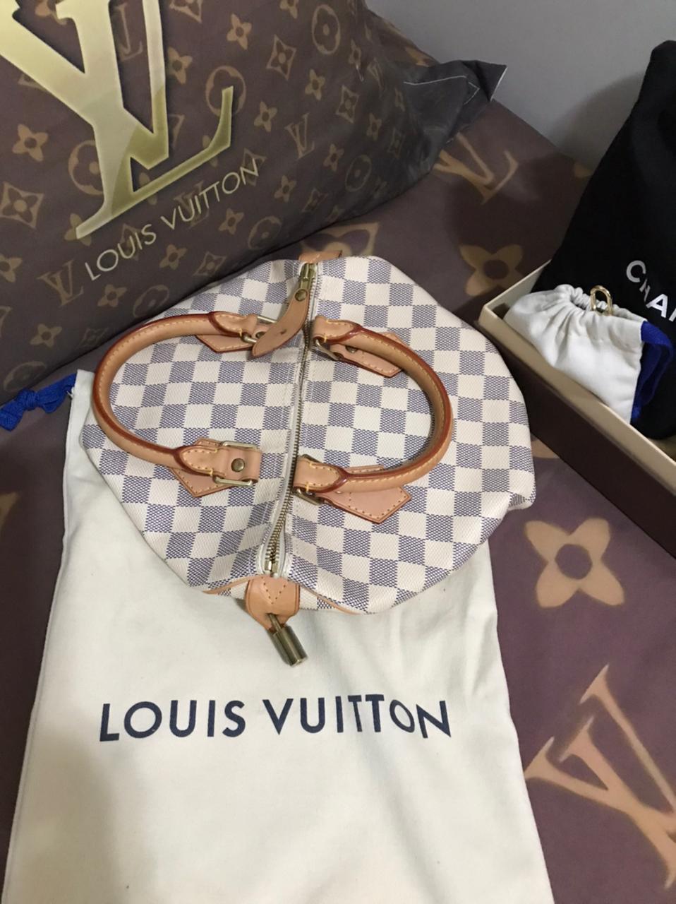 Bolsa Louis Vuitton Speedy 25 Damier Azur