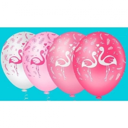 Balão Bexigas Látex Flamingo Sortido N10 -25 Unidade PIC PIC