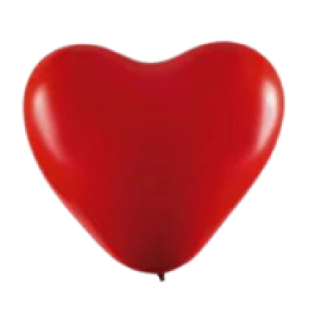 Balão Coração Vermelho Nº6 com 50unid - Art-Latex