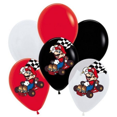 Balão de Látex Decorado Mario Kart - Cromus