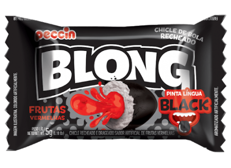 Chiclete Blong Black Peccin 200g