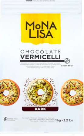 CHOCOLATE VERMICELLI DARK 1kg - MONALISA CALLEBAUT