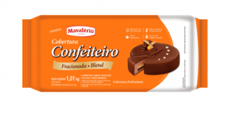 COBERTURA CONFEITEIRO FRACIONADA CHOCOLATE BLEND 1,01KG - MAVALÉRIO