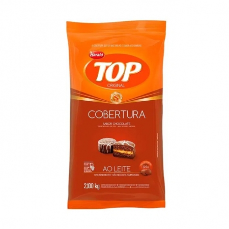 COBERTURA DE CHOCOLATE AO LEITE TOP - GOTAS 2,050KG HARALD