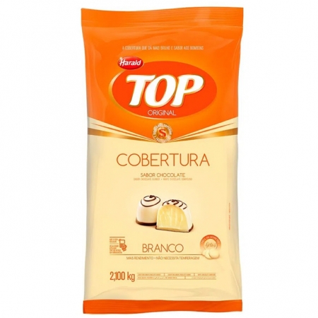 COBERTURA DE CHOCOLATE BRANCO TOP - GOTAS 2,050KG HARALD