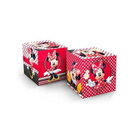 Cubo Decorativo Red Minnie 3un - Regina