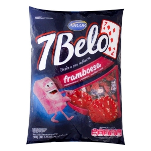 Bala 7 Belo sabor Framboesa 600g - ARCOR