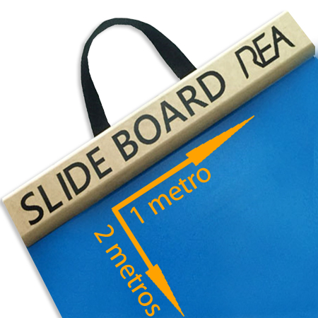 Slide Board Duplo Azul c/ Apoio Cru