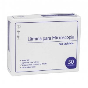 Lamina P/Microscopia 50 unidades - Foto 0