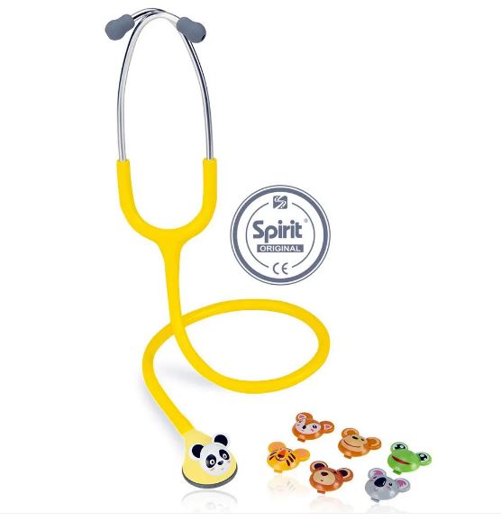 Estetoscopio Spirit Master Lite (Fun Animal) Pediatrico Amarelo - Foto 0