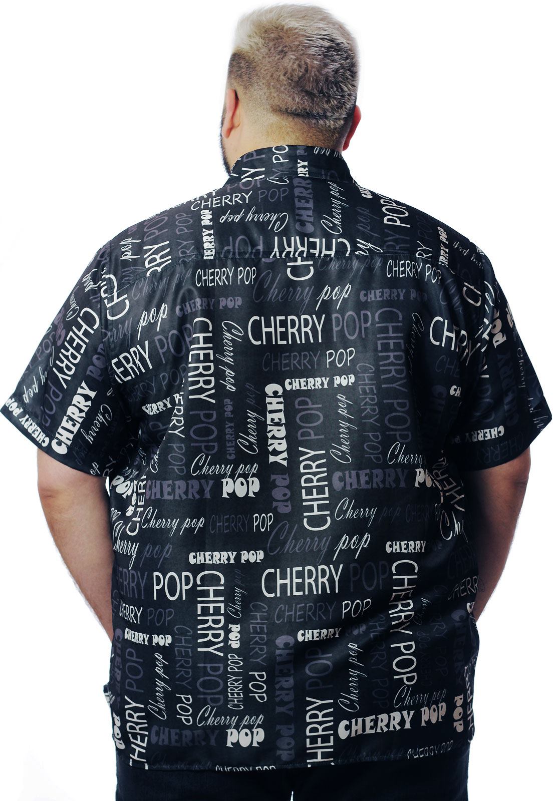 Camisa Plus Size Estampada Lettering Cherry (P Ao Plus Size)