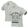 Camiseta Inf. RAM Rebel Skull - Cinza Mescla