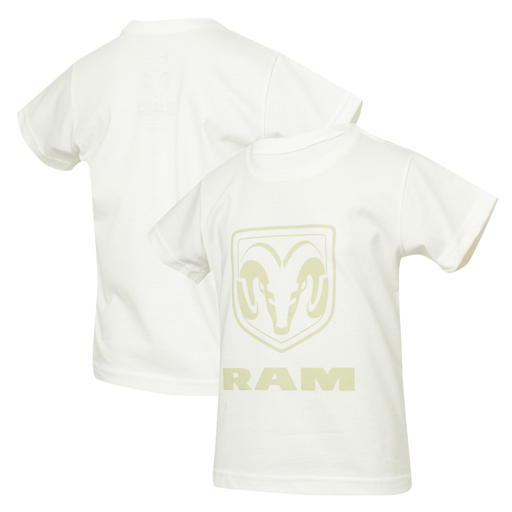 Camiseta Inf. RAM Standard Logo - Off White